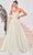 J'Adore Dresses J24006 - Bejeweled Peekaboo Prom Dress Prom Dresses 2 / Ivory