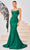 J'Adore Dresses J24029 - Sheer Midriff Prom Dress Prom Dresses 2 / Emerald