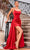 J'Adore Dresses J24036 - Ruched Satin Prom Dress Prom Dresses 2 / Red