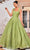 J'Adore Dresses J24037 - Cap Sleeve Embroidered Evening Gown Evening Dresses 2 / Light Green