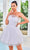 J'Adore Dresses J24072 - Ruffled Neckline A-Line Cocktail Dress Cocktail Dresses 2 / Ivory