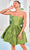 J'Adore Dresses J24077 - Straight Across Tiered Cocktail Dress Cocktail Dresses 2 / Light Green