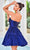J'Adore Dresses J24077 - Straight Across Tiered Cocktail Dress Cocktail Dresses