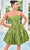 J'Adore Dresses J24077 - Straight Across Tiered Cocktail Dress Cocktail Dresses