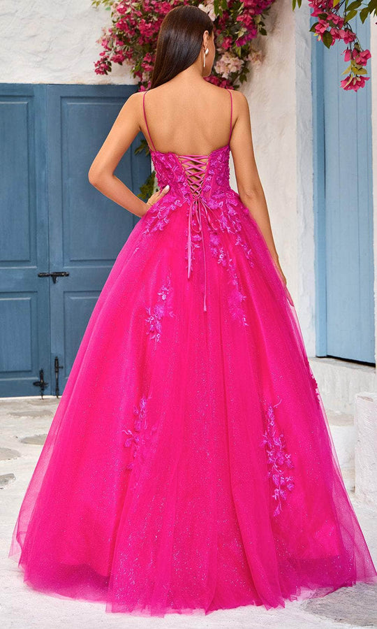 J'Adore Dresses J25029 - Lace-Up Back Sleeveless Ballgown