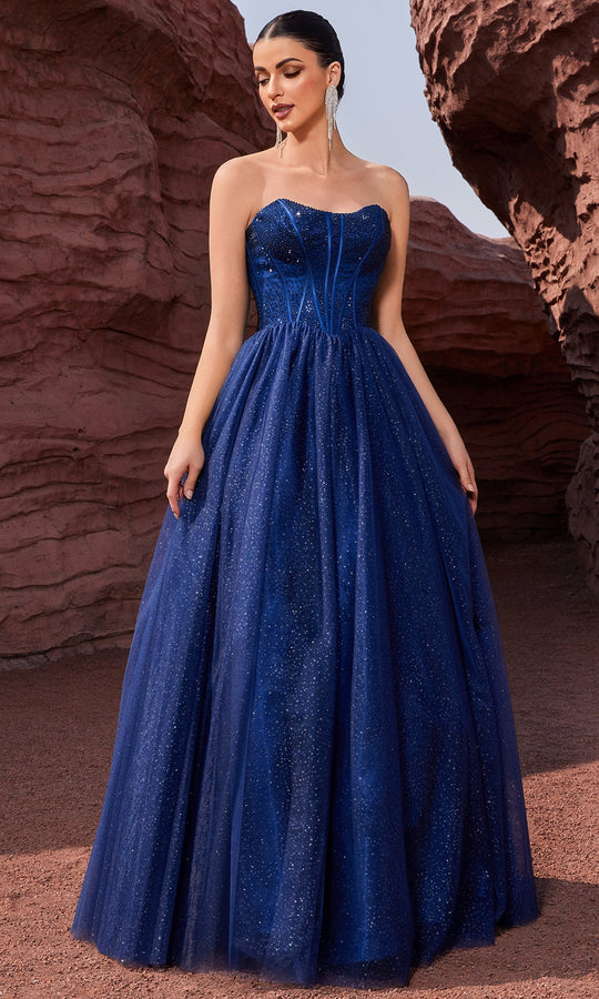 J'Adore Dresses J27017 - Sparkle Tulle Semi-Sweetheart Layered Gown