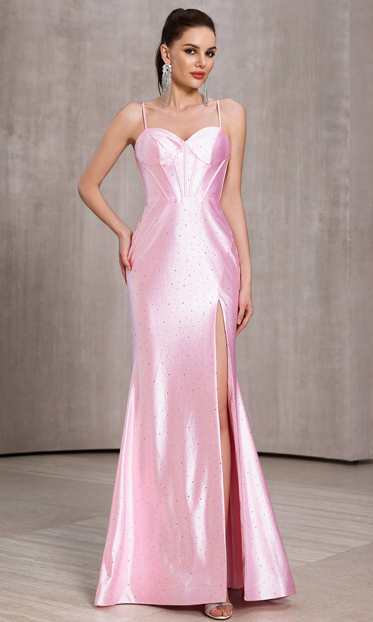 J'Adore Dresses J28035 - Scattered Beadwork Sweetheart Fitted Gown