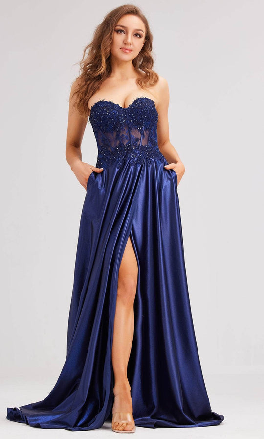 J'Adore Dresses J23025 - Ornate Corset Evening Dress