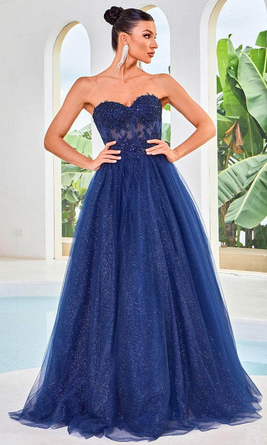 J'Adore Dresses J24016 - Sweetheart Corset Prom Dress