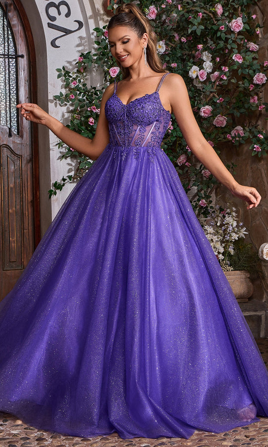 J'Adore Dresses J26007 - Floral Applique Bodice Sweetheart Ballgown