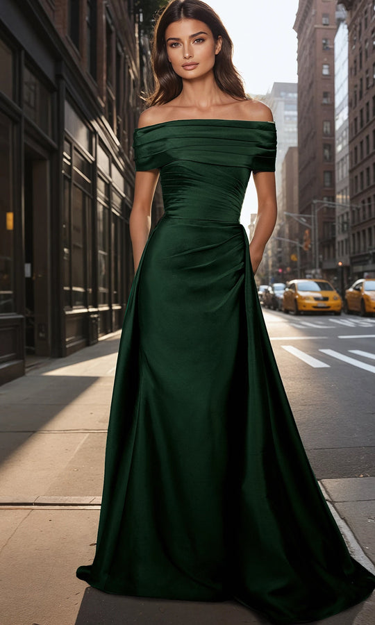 Janique 1145 - Versatile Neck Evening Dress
