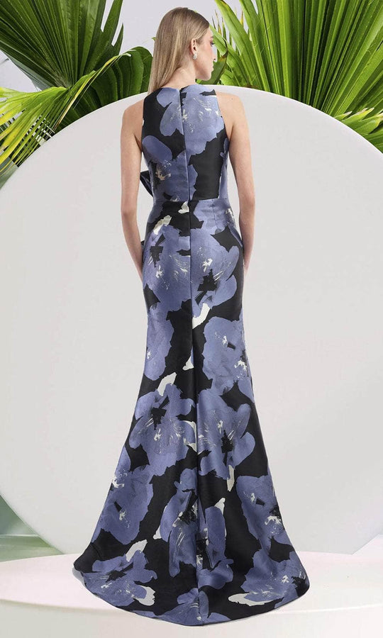 Janique 2405 - Floral Ruffle Long Dress