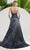 Janique 24981 - Halter Mermaid Gown with Overskirt Prom Dresses