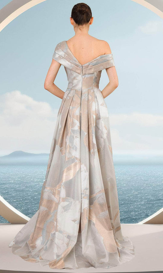 Janique 2515 - Rosette Accent Evening Dress