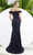Janique W3016 - Floral Off Shoulder Long Dress Prom Dresses