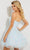 Jasz Couture 1215 - Strapless Floral Embellished Cocktail Dress Cocktail Dress