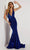 Jasz Couture 7404 - Open Back Sleeveless Sequin Evening Dress Evening Dresses 00 / Green