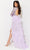 Jasz Couture 7504 - Feathered Slit Prom Dress Special Occasion Dress