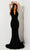 Jasz Couture 7512 - Embellished Illusion Back Prom Dress Special Occasion Dress 000 / Black