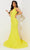 Jasz Couture 7512 - Embellished Illusion Back Prom Dress Special Occasion Dress 000 / Yellow