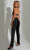 Jasz Couture 7520 - Bead Motif Cutout Jumpsuit Special Occasion Dress