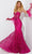 Jasz Couture 7521 - Sequin Pattern Mermaid Prom Dress Special Occasion Dress 000 / Fuchsia