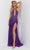 Jasz Couture 7523 - Halter Cutout Prom Dress Special Occasion Dress 000 / Purple
