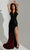 Jasz Couture 7530 - Sequim Ombre Prom Dress Special Occasion Dress 000 / Black/Red