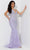 Jasz Couture 7541 - Sleeveless Feather Detailed Prom Dress Special Occasion Dress 000 / Lilac