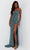 Jasz Couture 7570 - Jeweled Sheath Prom Dress Special Occasion Dress 000 / Teal