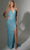 Jasz Couture 7581 - Floral Sequin Prom Dress Special Occasion Dress 000 / Sky Blue