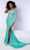 Johnathan Kayne 2610 - Jeweled Velvet Evening Gown Evening Dresses 00 / Sky Blue