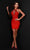 Johnathan Kayne 2615S - Beaded Halter Neck Cocktail Dress Cocktail Dresses 00 / Red