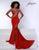 Johnathan Kayne 2674 - Beaded Illusion Evening Gown Pageant Dresses 00 / Garnet Red