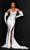 Johnathan Kayne 2720 - Beaded High Slit Long Gown Special Occasion Dress 00 / White