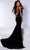 Johnathan Kayne 2731 - Velvet Evening Gown with Cape Special Occasion Dress