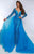 Johnathan Kayne 2732 - Beaded Lace Gown with Overskirt Evening Dresses 00 / Electric Blue