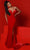 Johnathan Kayne 2733 - Strapless Velvet Long Gown Special Occasion Dress 00 / Red