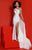 Johnathan Kayne 2735 - One Shoulder Open Back Evening Gown Evening Dresses 00 / White