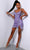 Johnathan Kayne 2761 - Beaded Cocktail Dress with Slit Special Occasion Dress 00 / Lavender