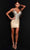 Johnathan Kayne 2767 - Beaded Cutout Cocktail Dress Special Occasion Dress 00 / Nude
