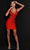 Johnathan Kayne 2767 - Beaded Cutout Cocktail Dress Special Occasion Dress 00 / Red