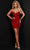 Johnathan Kayne 2774 - Strapless Fitted Cocktail Dress Special Occasion Dress 00 / Red