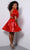 Johnathan Kayne 2788 - Bow Croptop Two-Piece Short Dress Cocktail Dresses