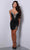 Johnathan Kayne 2789 - Rhinestone Beaded Fitted Cocktail Dress Special Occasion Dress 00 / Black