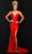 Johnathan Kayne 2805 - Asymmetrical Plunge Evening Dress Evening Dresses 00 / Red