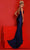 Johnathan Kayne 2805 - Asymmetrical Plunge Evening Dress Evening Dresses