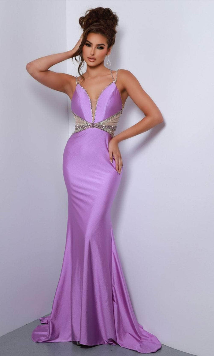 Johnathan Kayne 2808 - Bejeweled Accent Evening Dress Evening Dresses 00 / Orchid