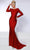 Johnathan Kayne 2817 - Jeweled Long Sleeve Evening Dress Evening Dresses 00 / Red