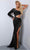 Johnathan Kayne 2818 - Long Sleeve Cutout Evening Dress Evening Dresses 00 / Black